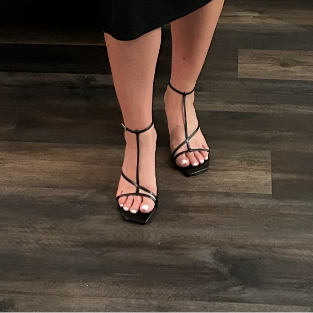 H & M Strappy heel sandals. Worn once.
